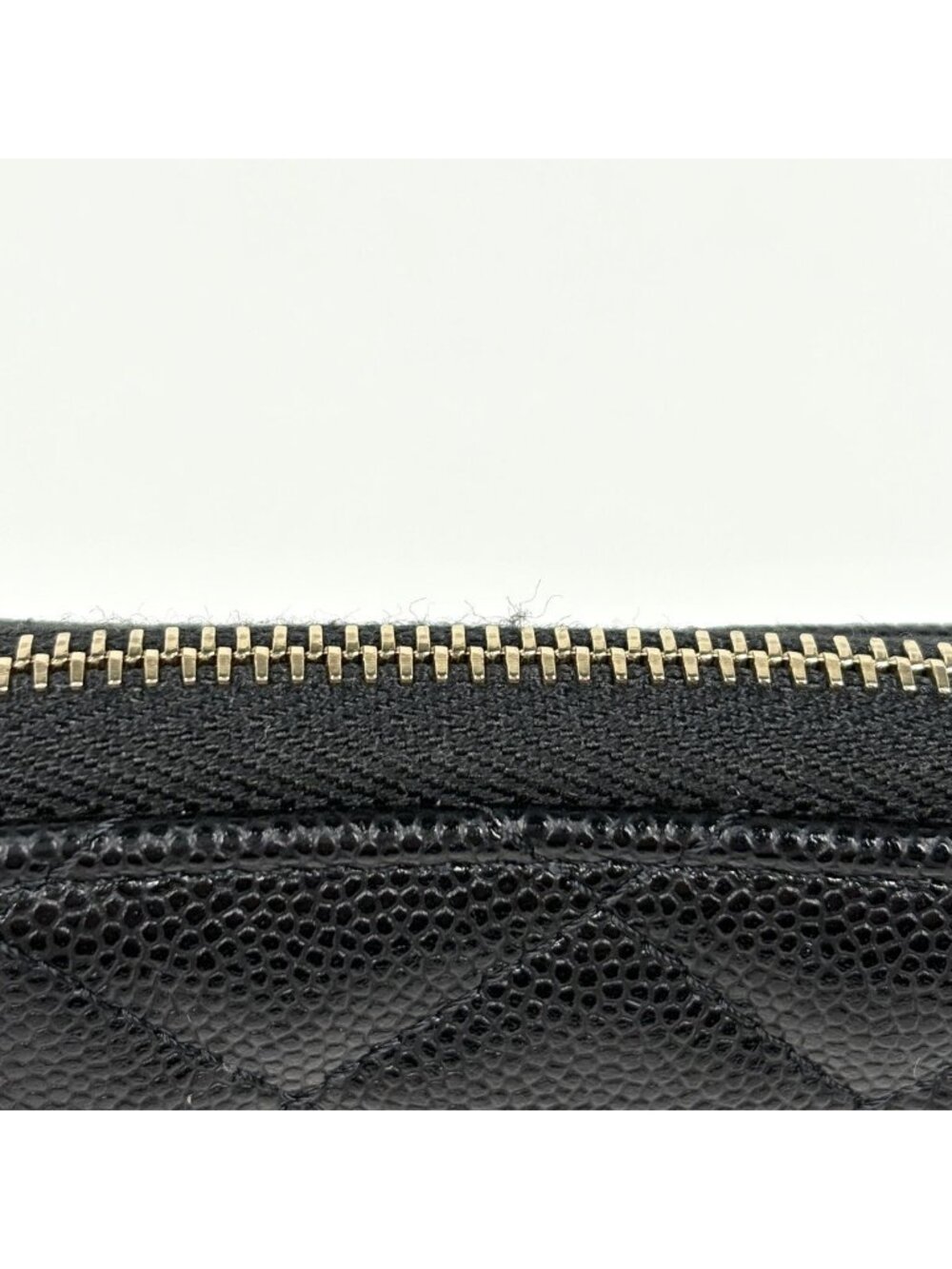 Chanel CC Logo Coin Case Card Caviar Leather Black - Picture 4 of 7